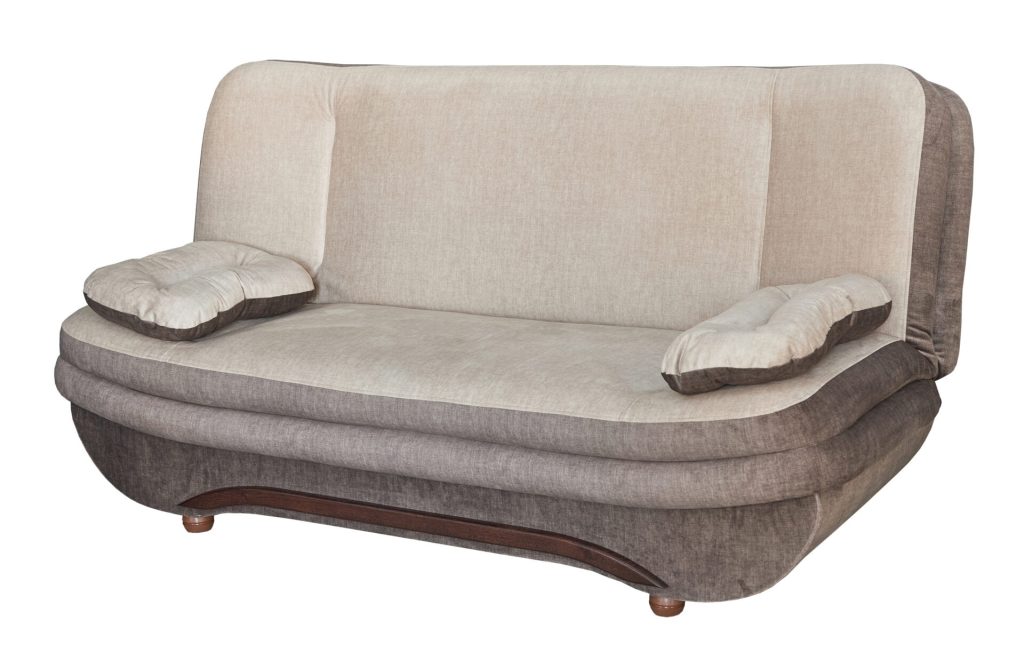 диван Стелла Мебель Сервіс Вог бежево-коричневий книжка клік-кляк pocket spring компактний диван